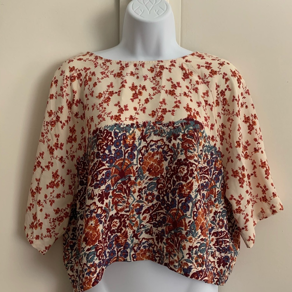 Silk crop top
